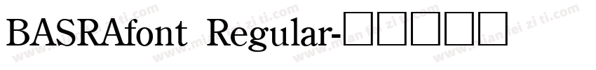 BASRAfont Regular字体转换
